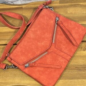 Free People Bold Coral Crossbody Bag
